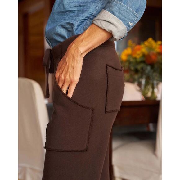 SOLD Frank & Eileen S Eamon Jogger Sweatpant Triple Fleece Irish Chocolate - Picture 2 of 10